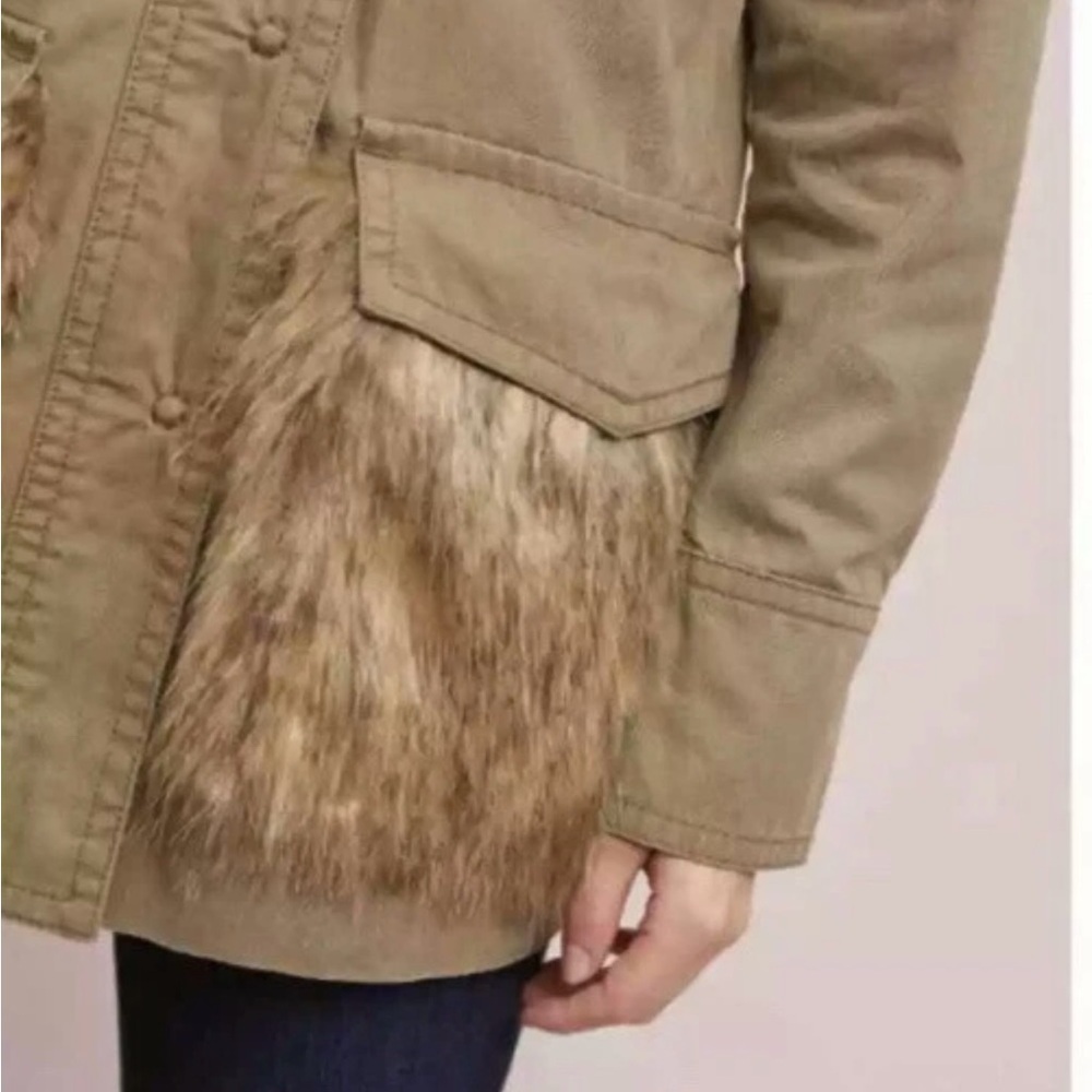 Anthropology Fur-Trimmed Field Parka Jacket - Picture 4 of 12